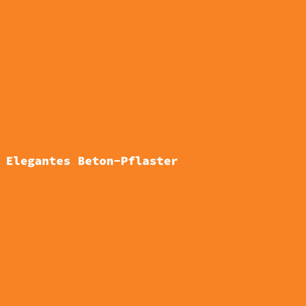 Elegantes Beton-Pflaster