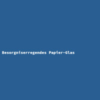 Concerning Paper Glass