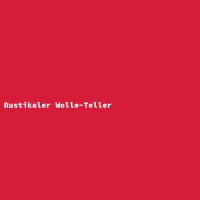 Rustikaler Wolle-Teller