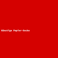 G&uuml;nstige Papier-Socke