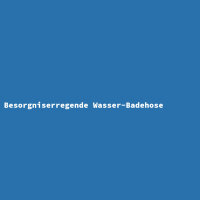 Besorgniserregende Wasser-Badehose