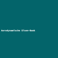 Aerodynamic Iron Bench