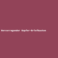 Hervorragender Kupfer-Briefkasten