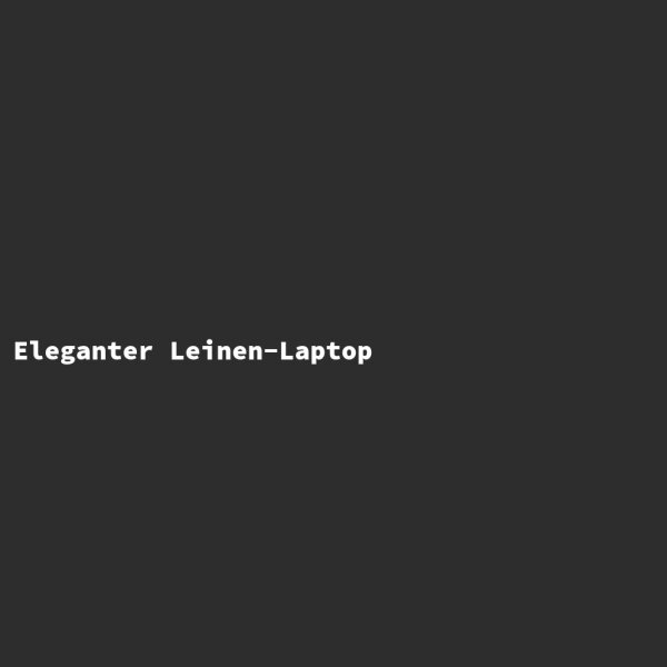 Eleganter Leinen-Laptop