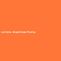 Leichte Aluminium-Platte
