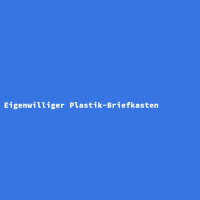 Eigenwilliger Plastik-Briefkasten