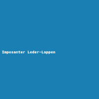 Imposanter Leder-Lappen